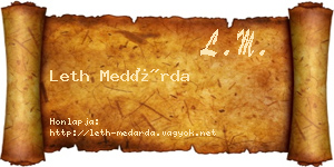 Leth Medárda névjegykártya